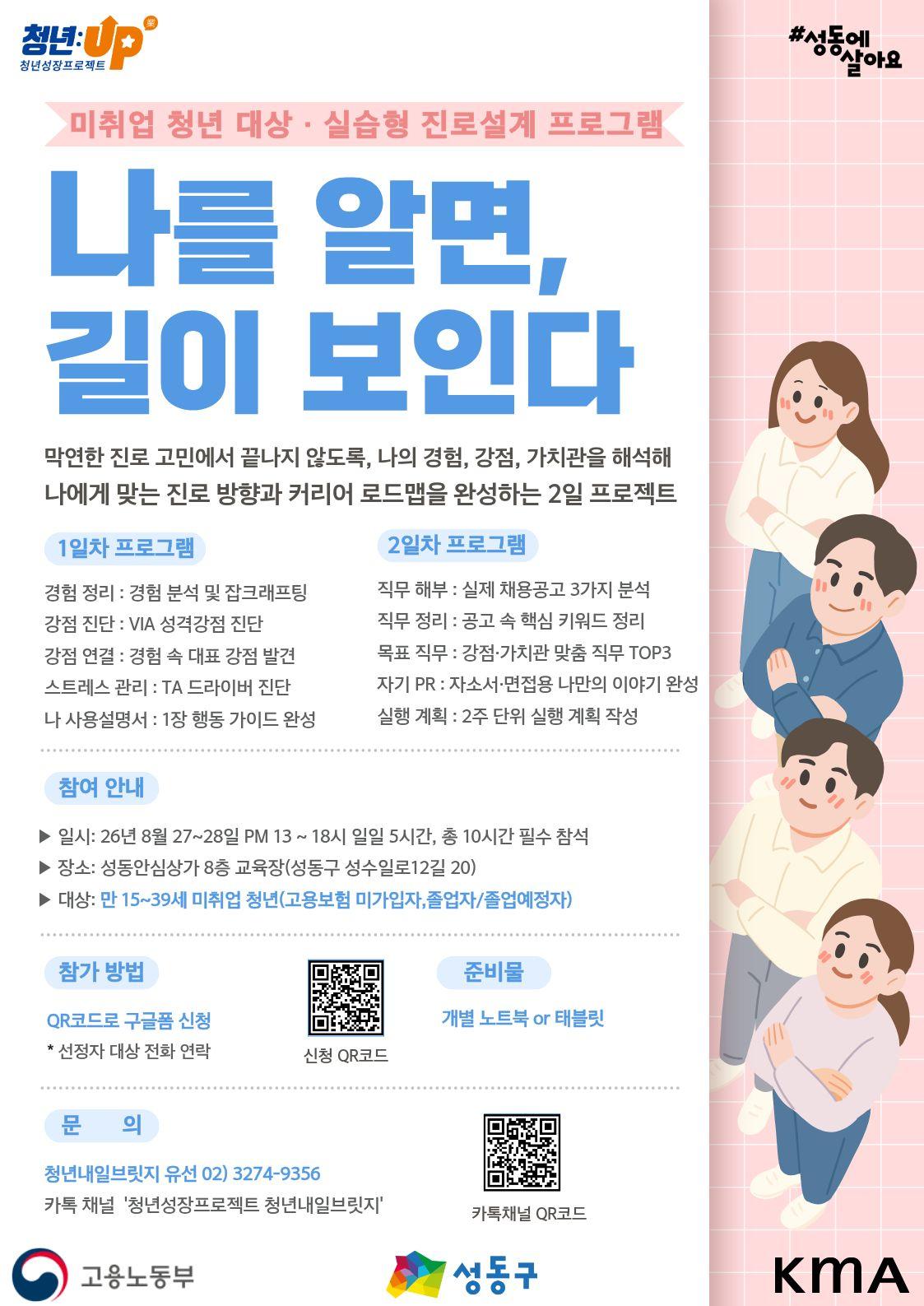 성동구청년카페 <청년성장프로젝트-강점 진단부터 진로 설계까지, 나만의 커리어 로드맵 만들기>